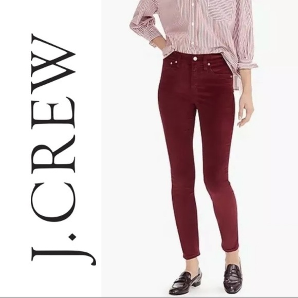 𝐉.𝐂𝐑𝐄𝐖 Velvet Skinny Jeans - Picture 2 of 9